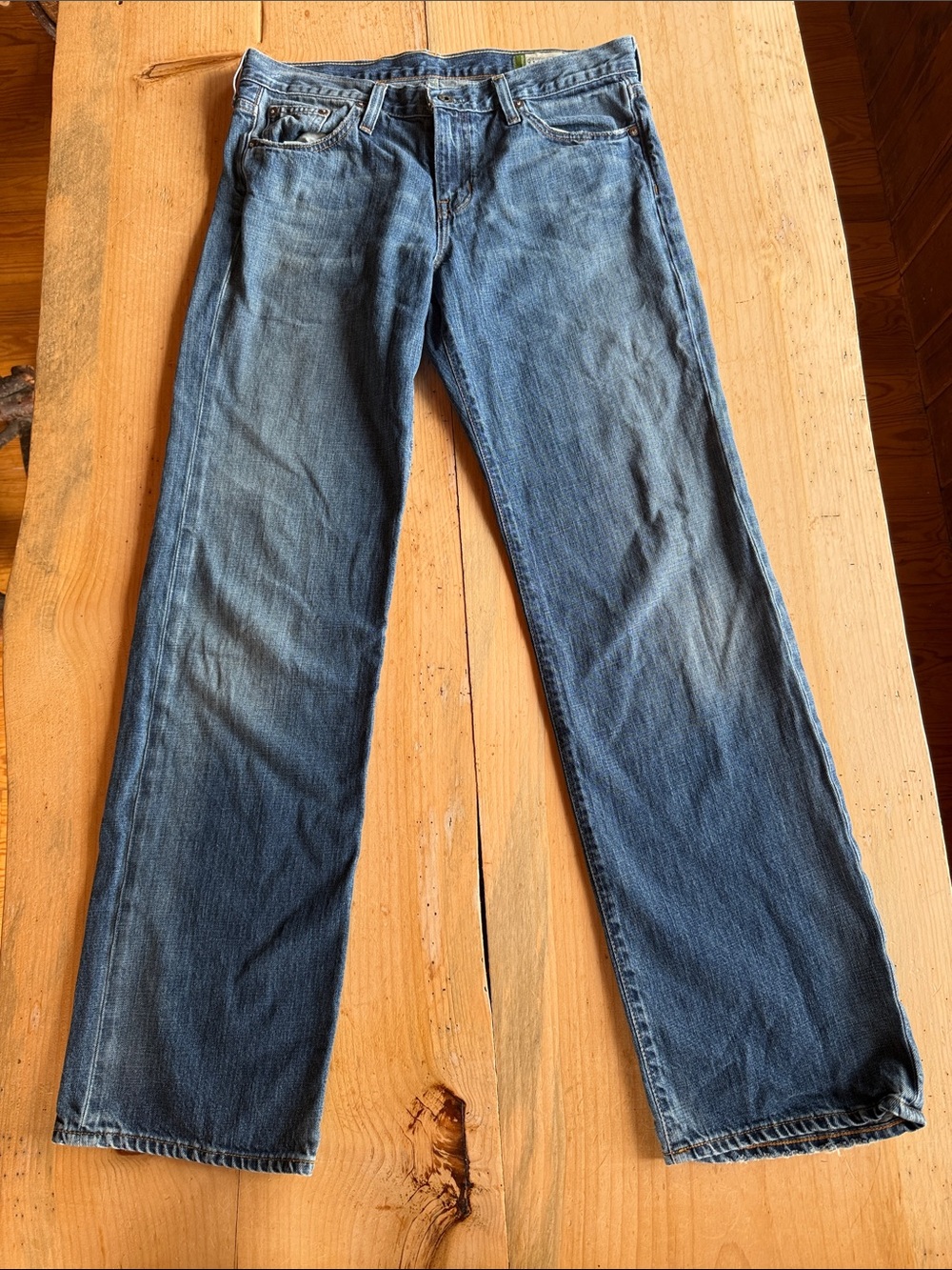 Gap Boyfriend Jeans Size 10 Long Medium Wash Straight Leg 100% Cotton